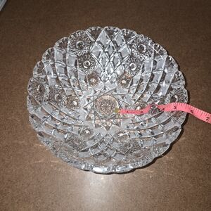 Elegant Crystal Cut Glass Bowl